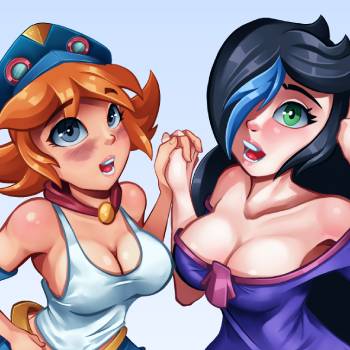 Thumbnail of two girls possing